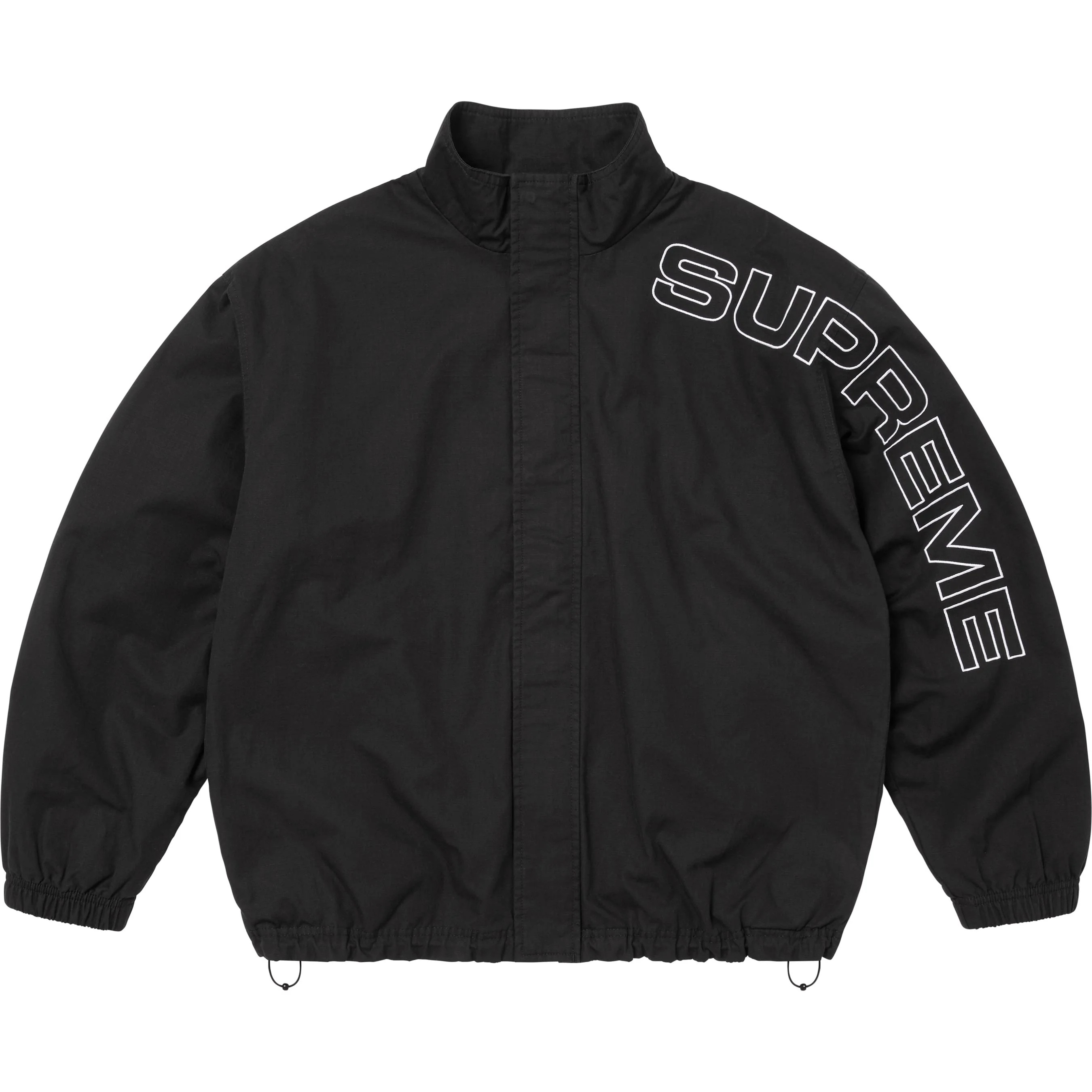 Spellout Embroidered Ripstop Track Jacket view 2